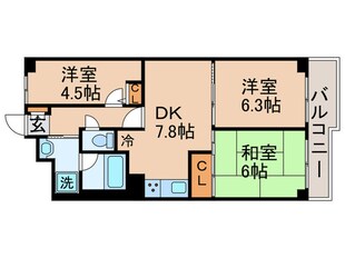 尾久橋スカイハイツ（609）の物件間取画像